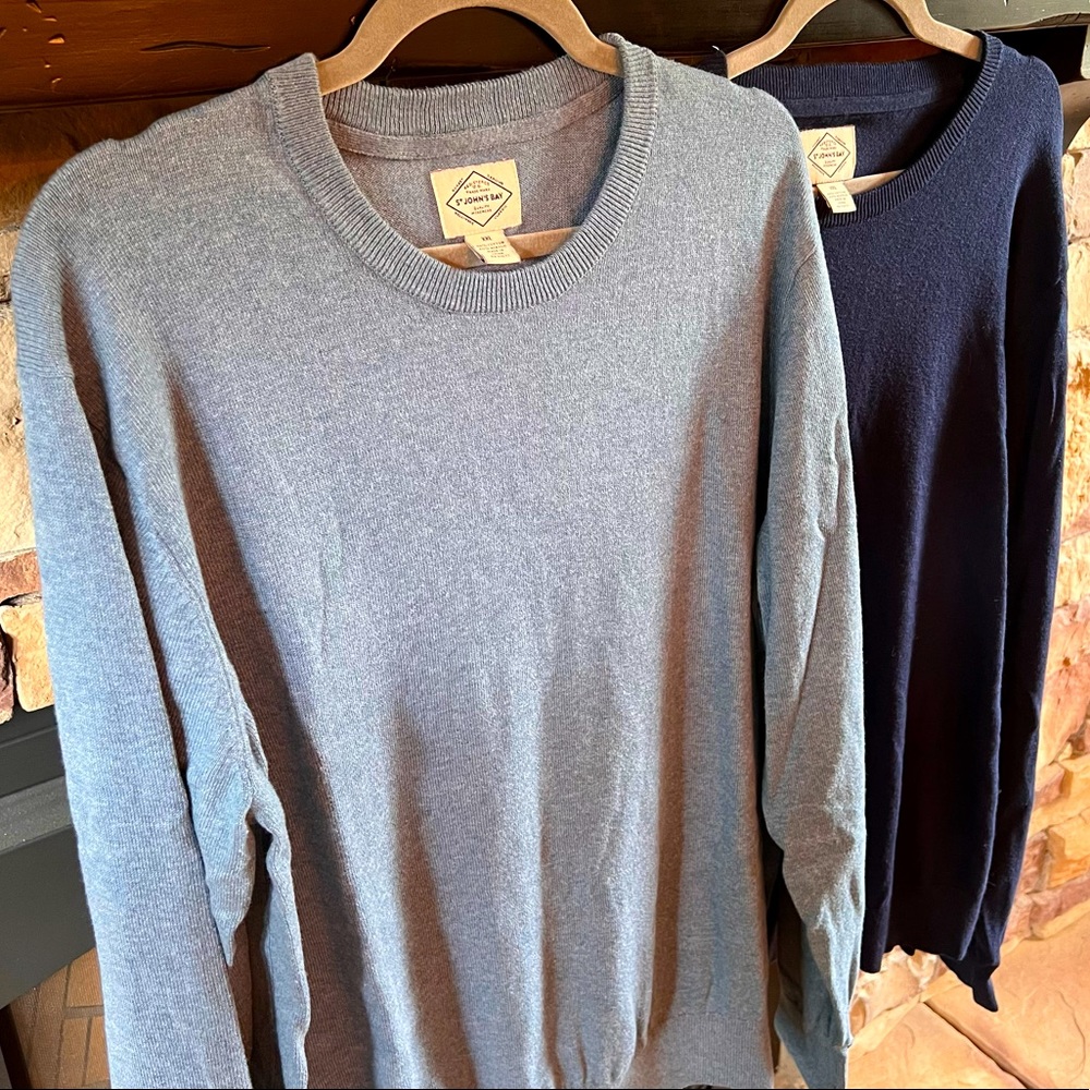 2 St John’s Bay Crew Neck Mens Sweaters